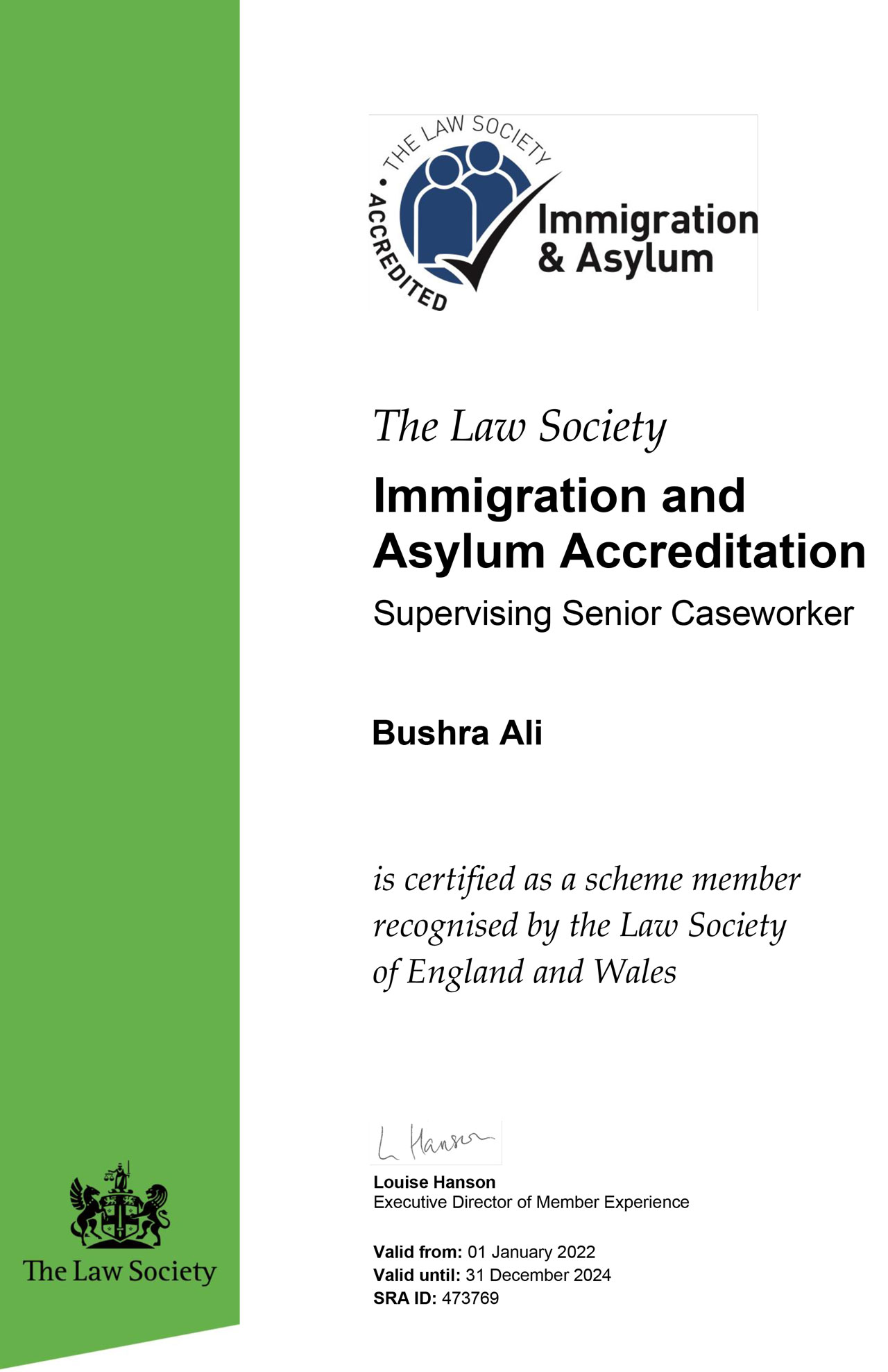Bushra-Accreditation-Certificate-2022